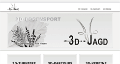 Desktop Screenshot of 3d-jagd.de
