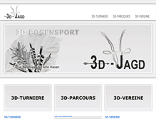 Tablet Screenshot of 3d-jagd.de